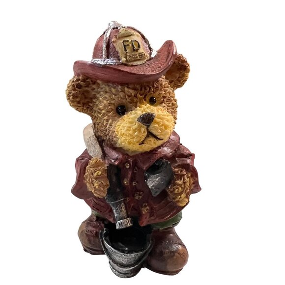 Firefighter Bear Figurine Set Fire Department - Picture 2 of 4